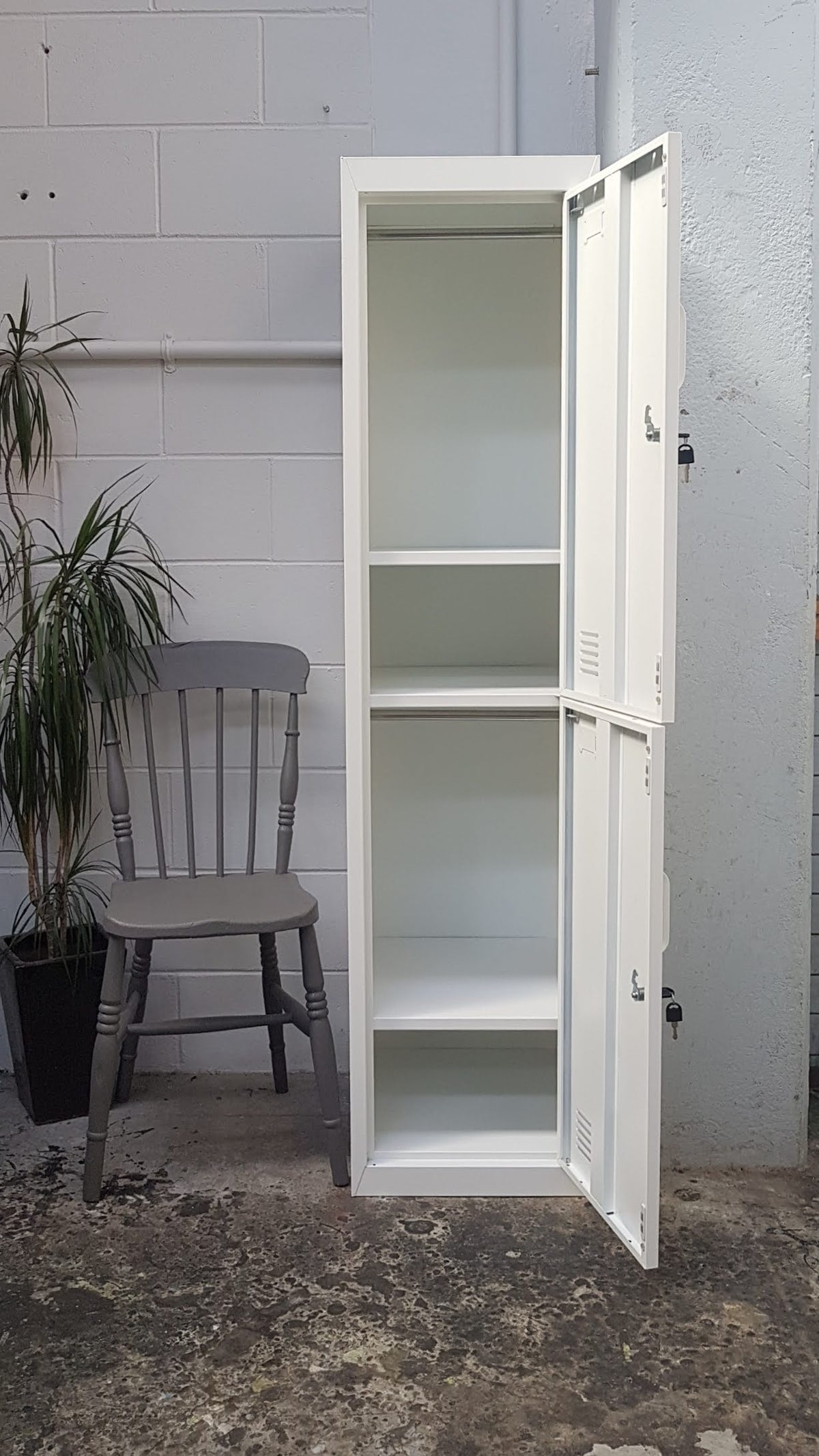 *Clearance* White 2 Door Locker