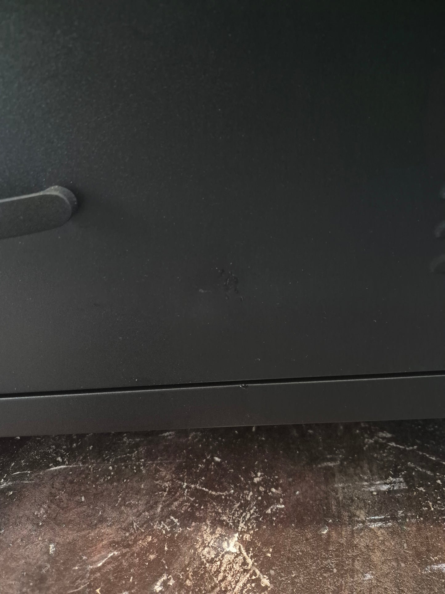 Seconds Black Metal Tallboy Drawer Cabinet