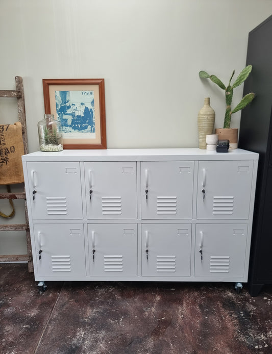 *seconds* White 8 Door Sideboard Locker