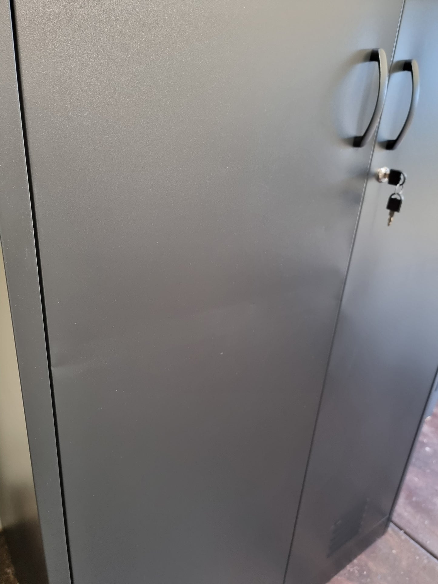 Seconds Black 2 Door Cupboard