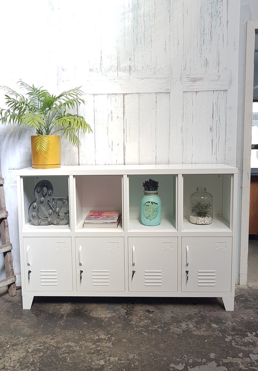 White cubby Sideboard Locker