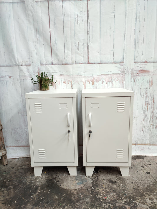 White Mini Locker (pair)