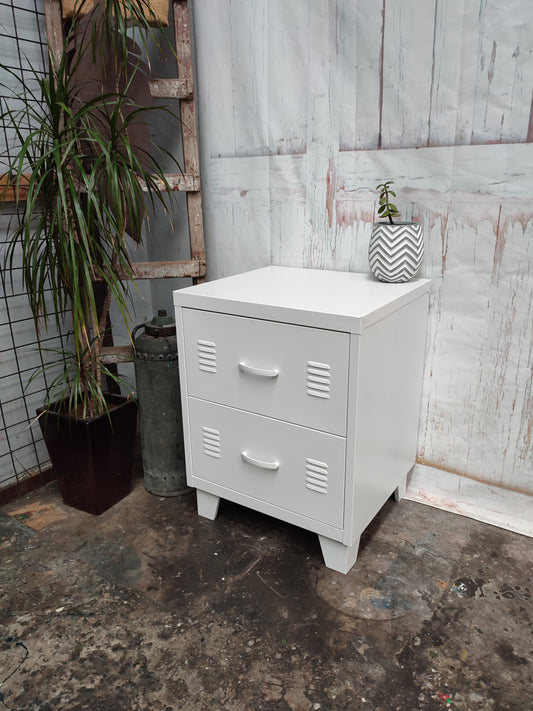 White 2 Drawer