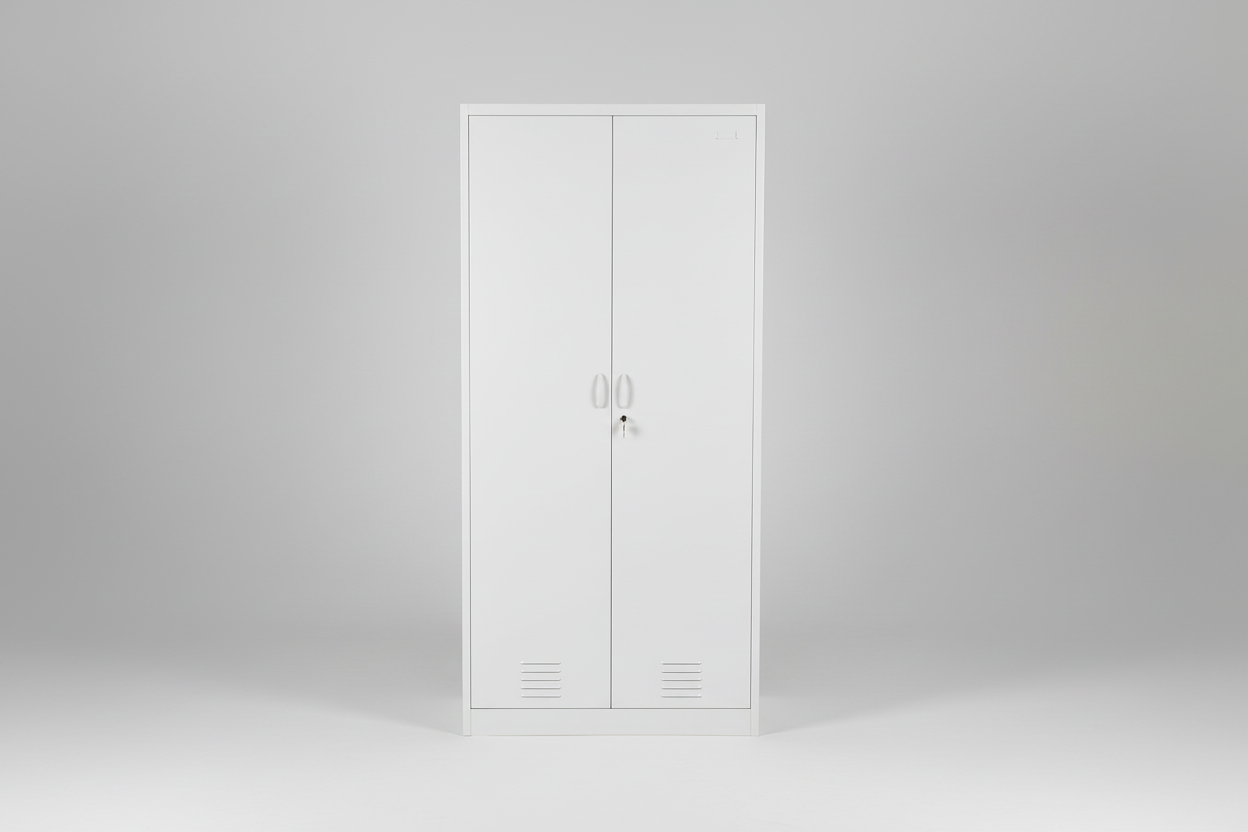 2 Door Metal Cupboard Locker – Wardrobe & Storage Cabinet NZ – NZ ...