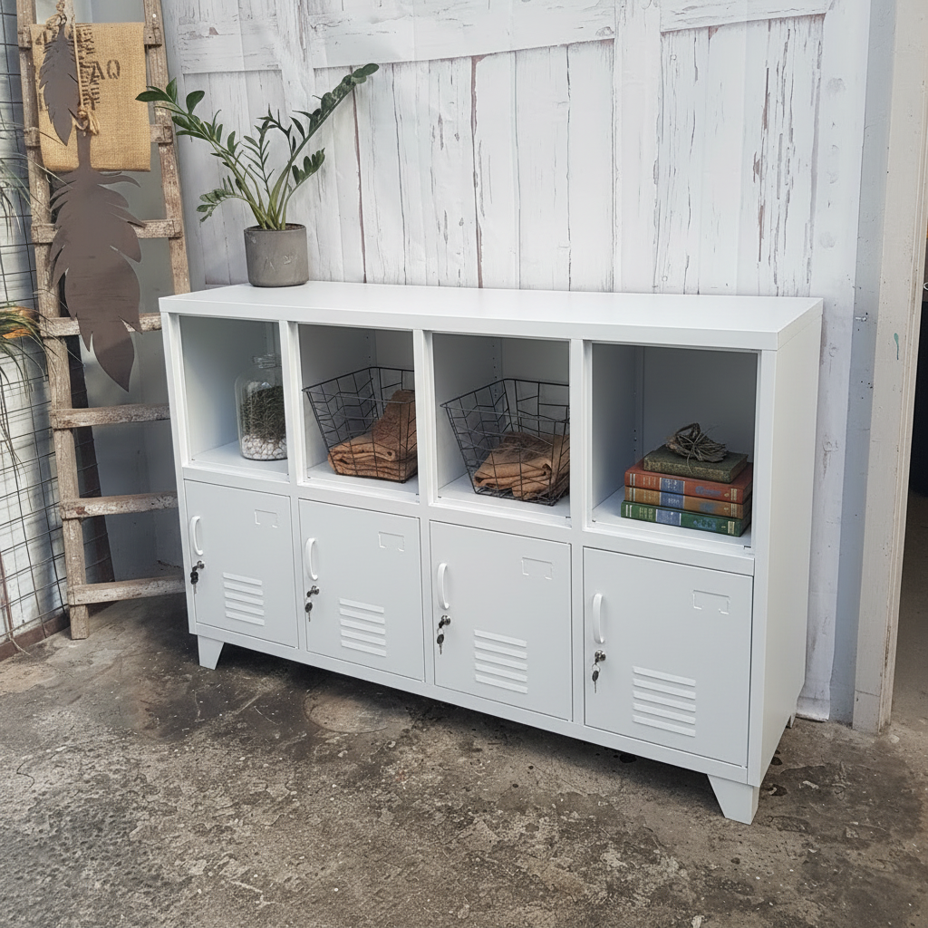 White cubby Sideboard Locker