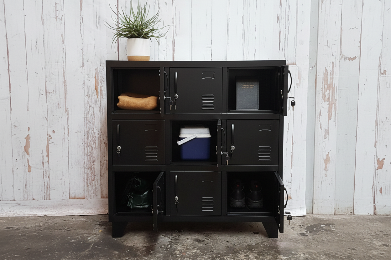 Black 9 Door Locker