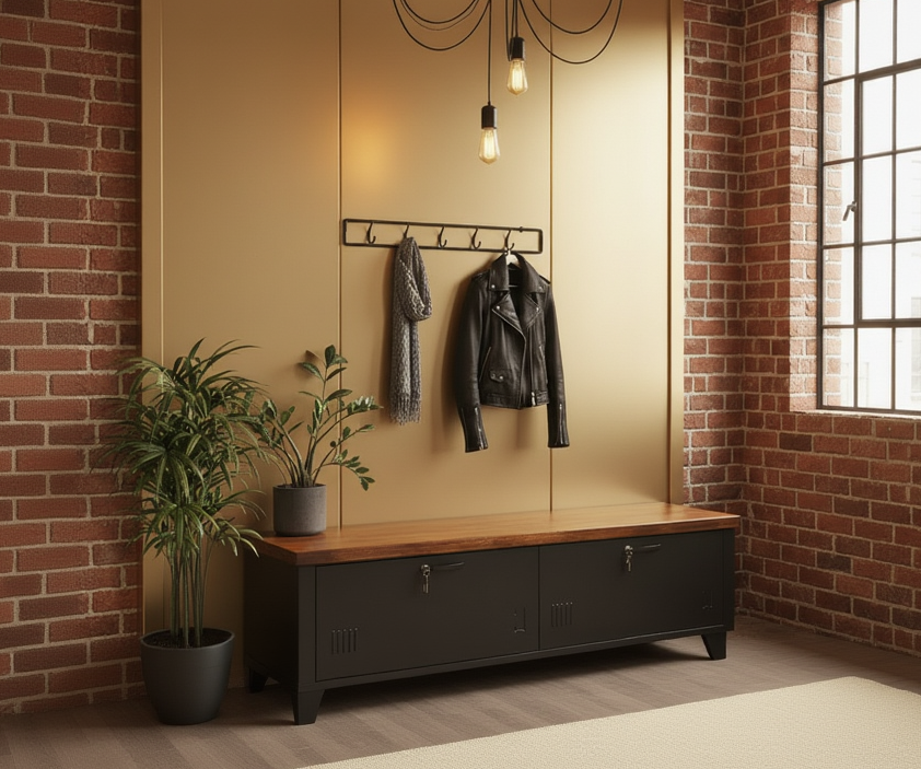 Long Black 2 Door TV console- Dark Oak