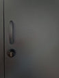 Right open Black Mini Locker-Dark Oak top