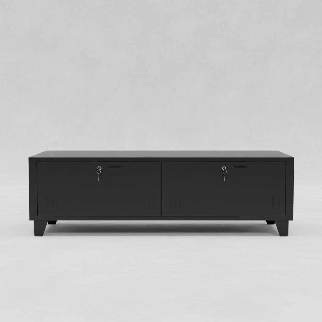 Long Black 2 Door console