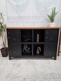 Black Sideboard Locker - Rimu Top