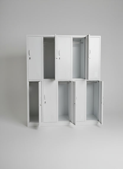 White 10 Door Locker