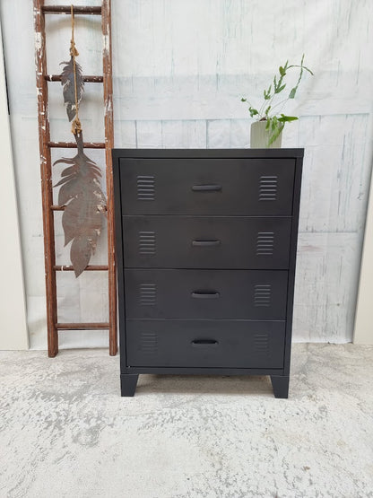 Black Tall boy Drawers