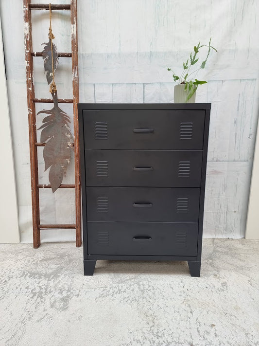 Black Tall boy Drawers