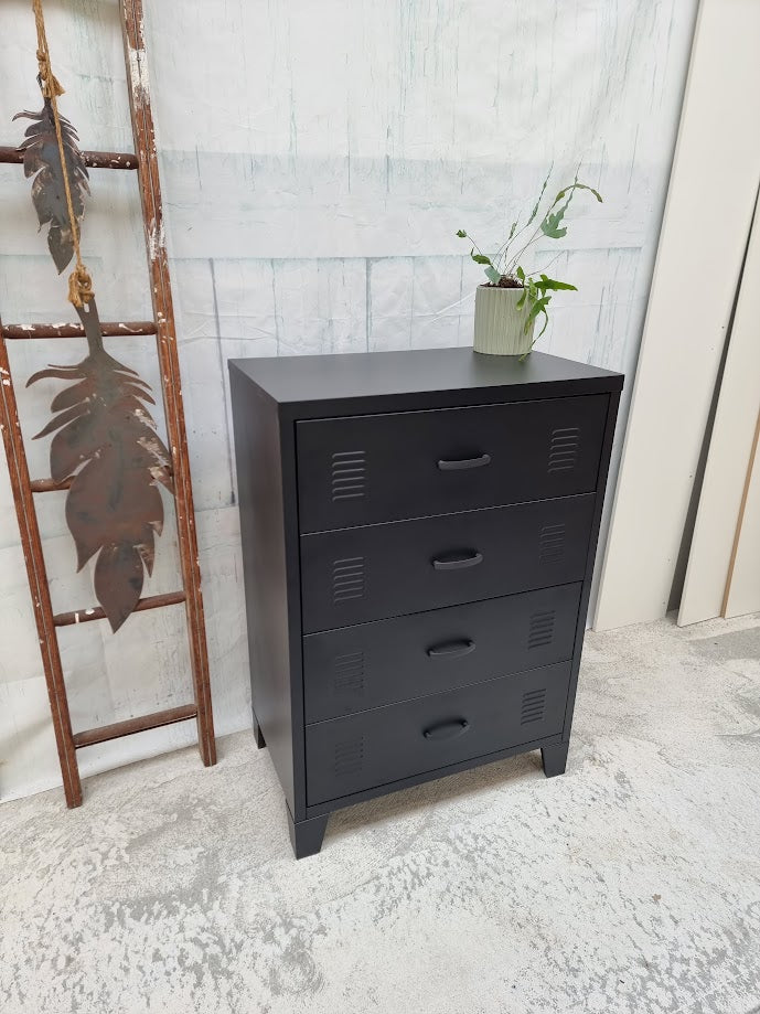 Black Tall boy Drawers