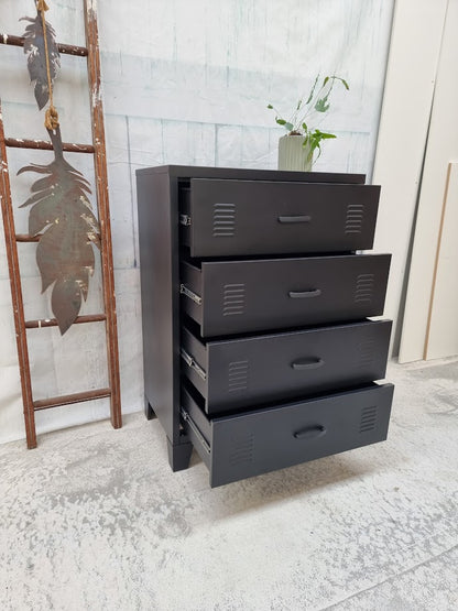 Black Tall boy Drawers