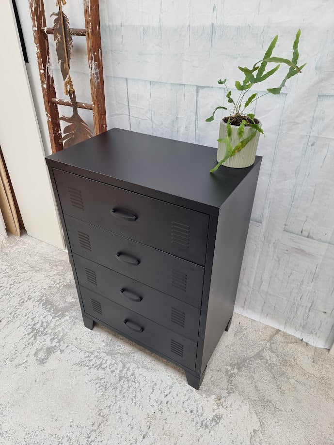 Black Tall boy Drawers