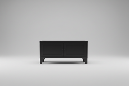 Industrial Metal TV Cabinet Black (550mmH)