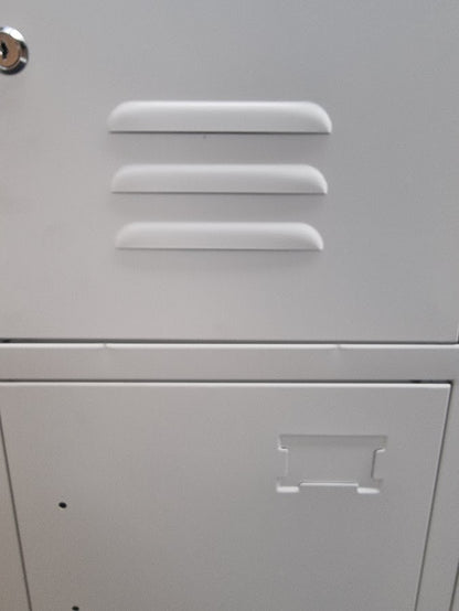 Seconds White 6 Door Metal Locker Cabinet