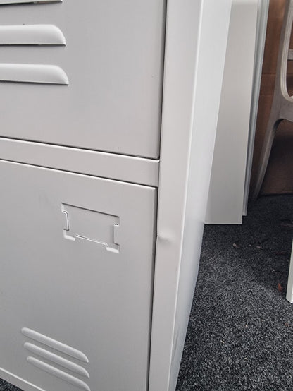 Seconds White 6 Door Metal Locker Cabinet