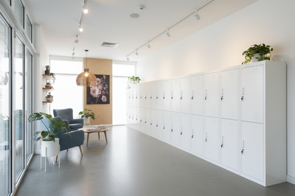 2 door metal locker cabinet ideal for staff lockers