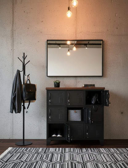  in entrance way for shoe and bag storage