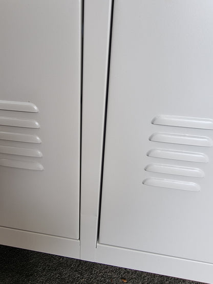 Seconds White Metal 6 Drawer