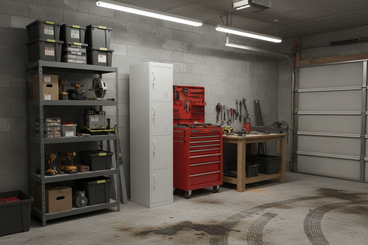 1.8H White 4 Door Locker