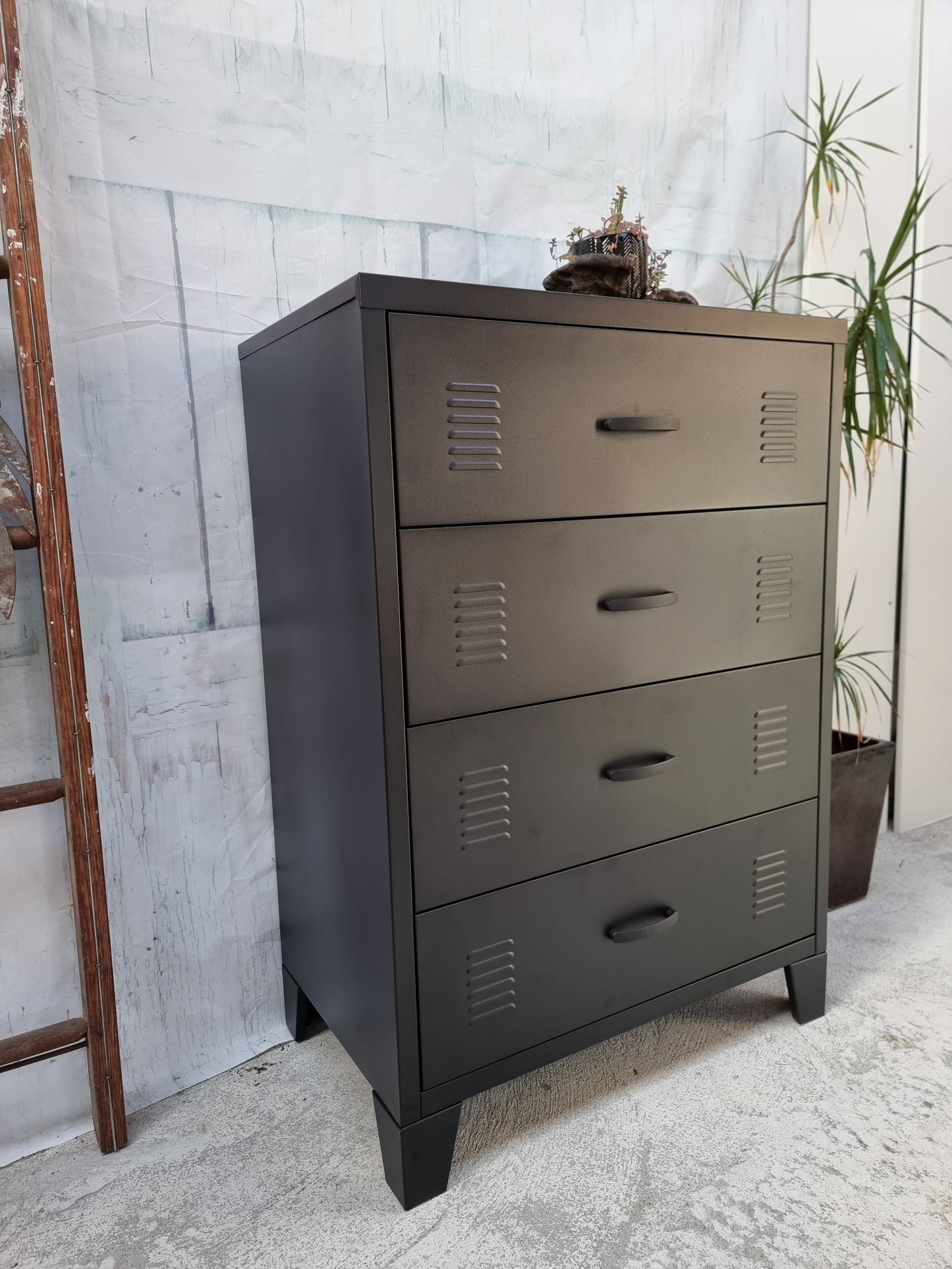 Black Tall boy Drawers