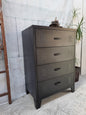 Black Tall boy Drawers