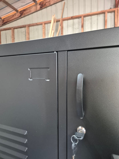 Black Metal 8 Door Staff locker - seconds