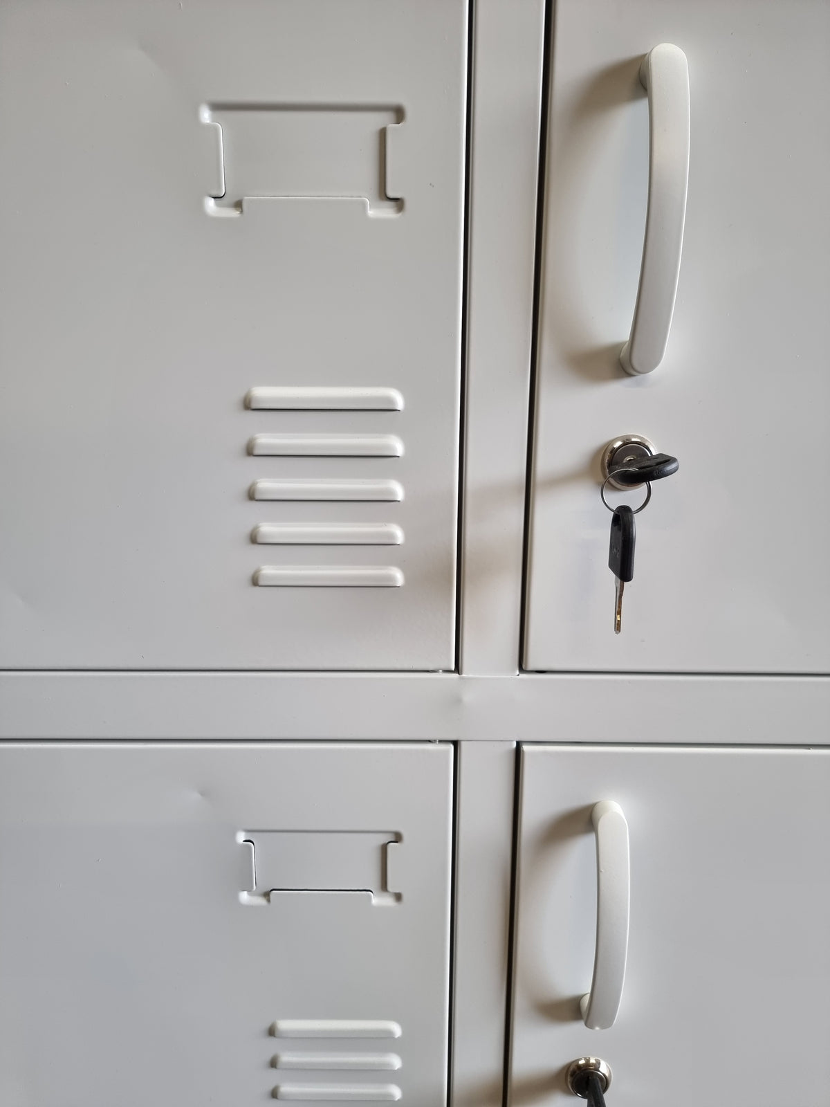 Seconds White 9 Door Metal Locker Cabinet