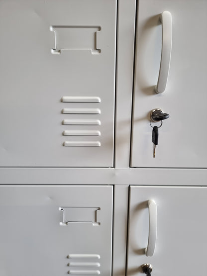 Seconds White 9 Door Metal Locker Cabinet