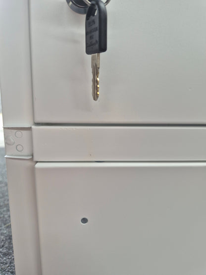 Seconds White 9 Door Metal Locker Cabinet