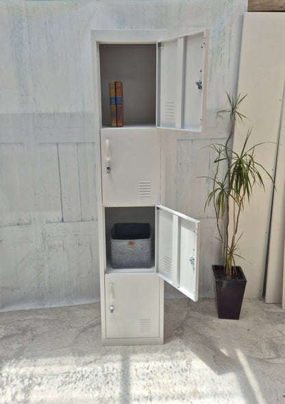 1.8H White 4 Door Locker