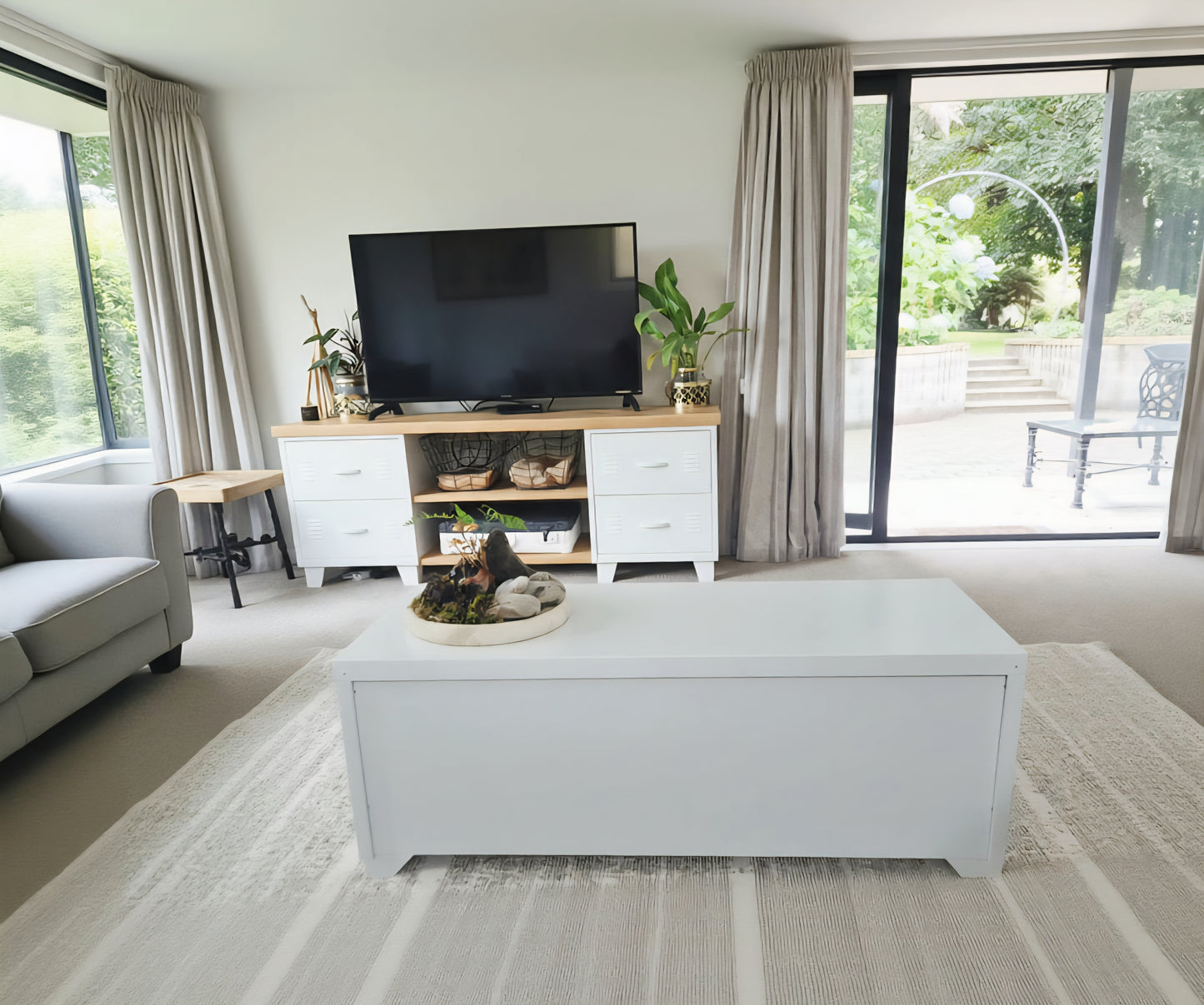 White Coffee Table Cabinet