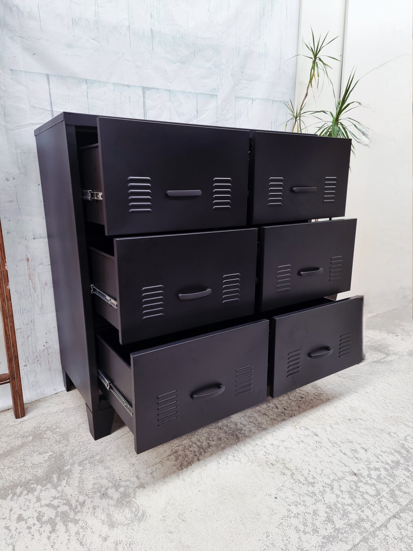 Black 6 Drawer