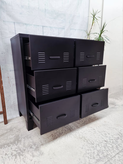 Black 6 Drawer