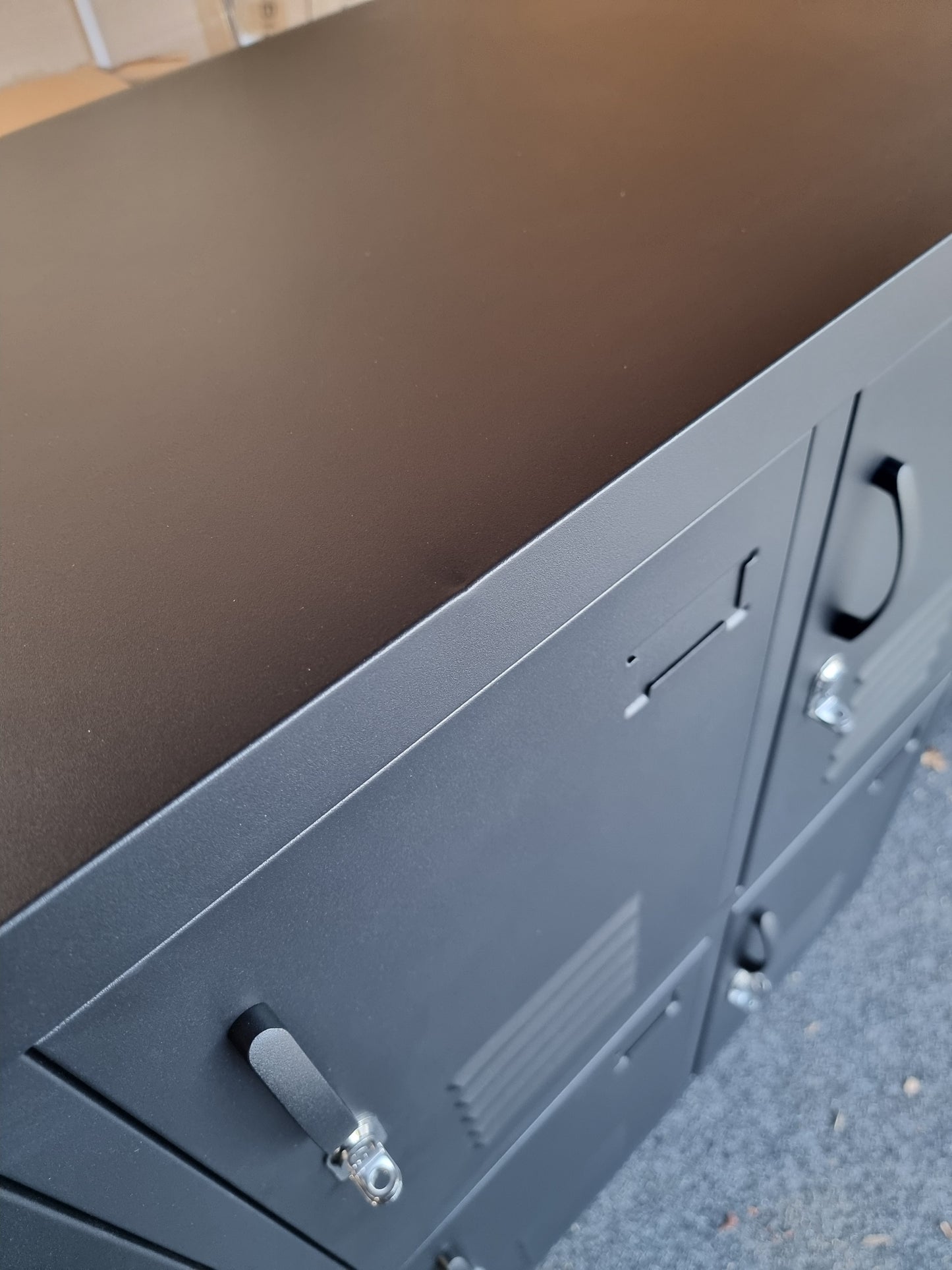 Seconds - Black 6 Door Metal Locker