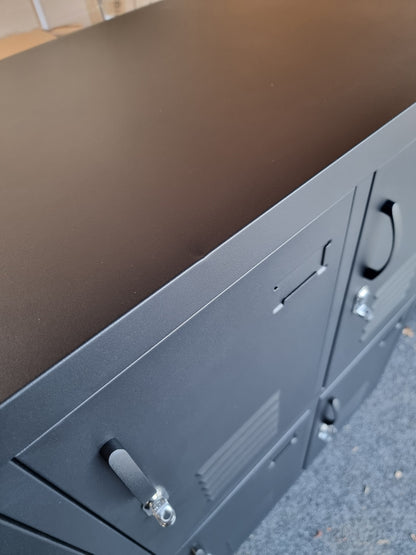 Seconds - Black 6 Door Metal Locker