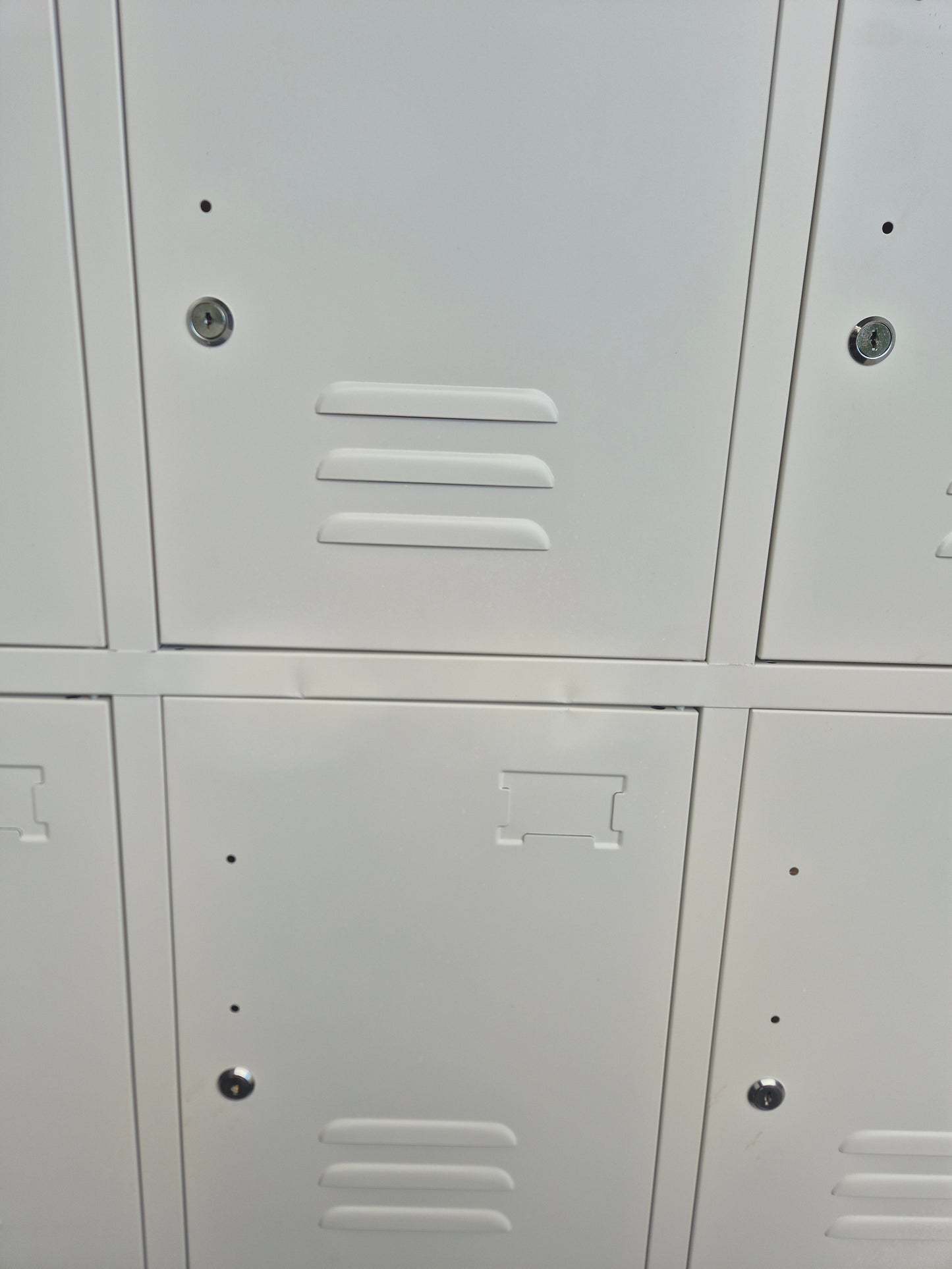 Seconds White 6 Door Metal Locker Cabinet