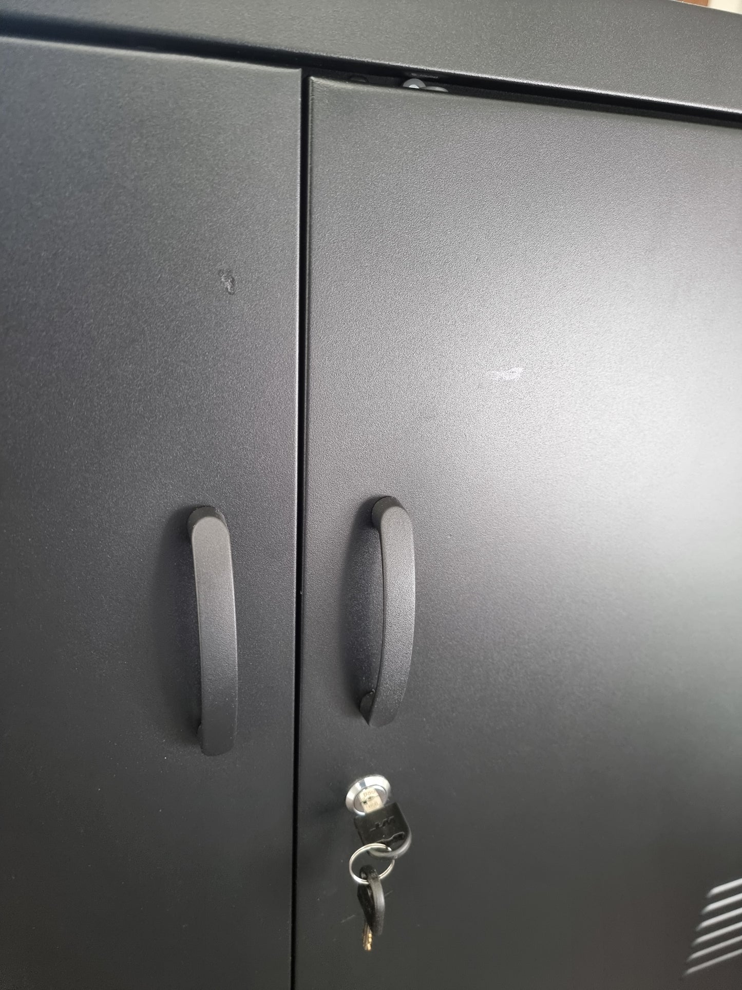 Seconds Black Versatile Metal Locker Cabinet