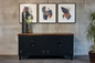 Black Versatile Metal Locker Dark Rimu top