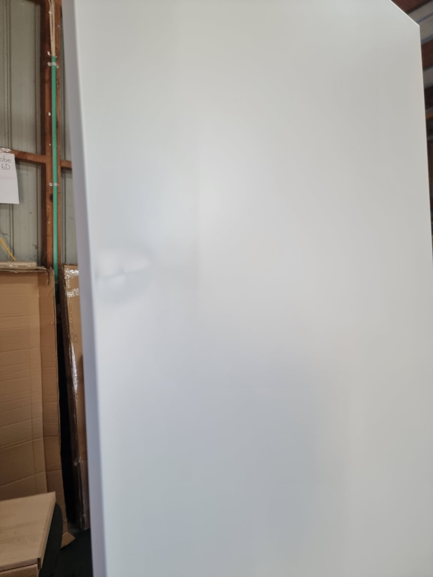 Seconds White 2 Door Metal Cupboard Locker – Wardrobe & Storage Cabinet