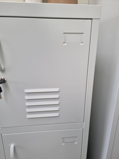 *seconds* White 8 Door Metal Locker Cabinet