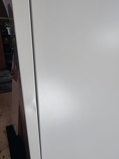 Seconds White 2 Door Metal Cupboard Locker – Wardrobe & Storage Cabinet