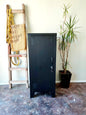 Black Slim Metal Side Cabinet (Left or Right Opening)