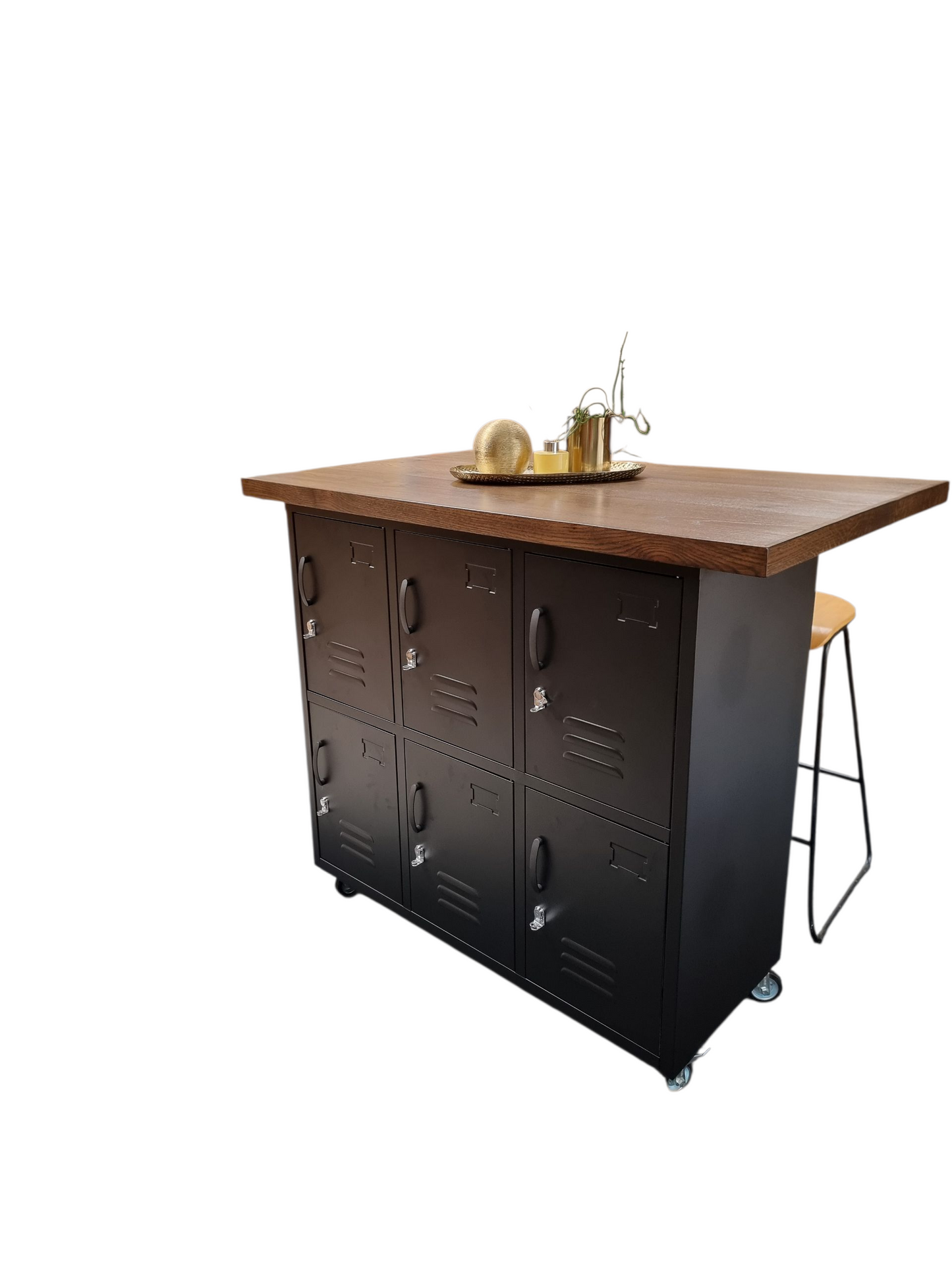 Black 6 Door with Island top