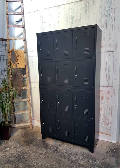 Black 12 Door Locker