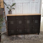 Black Sideboard Locker with Oak top