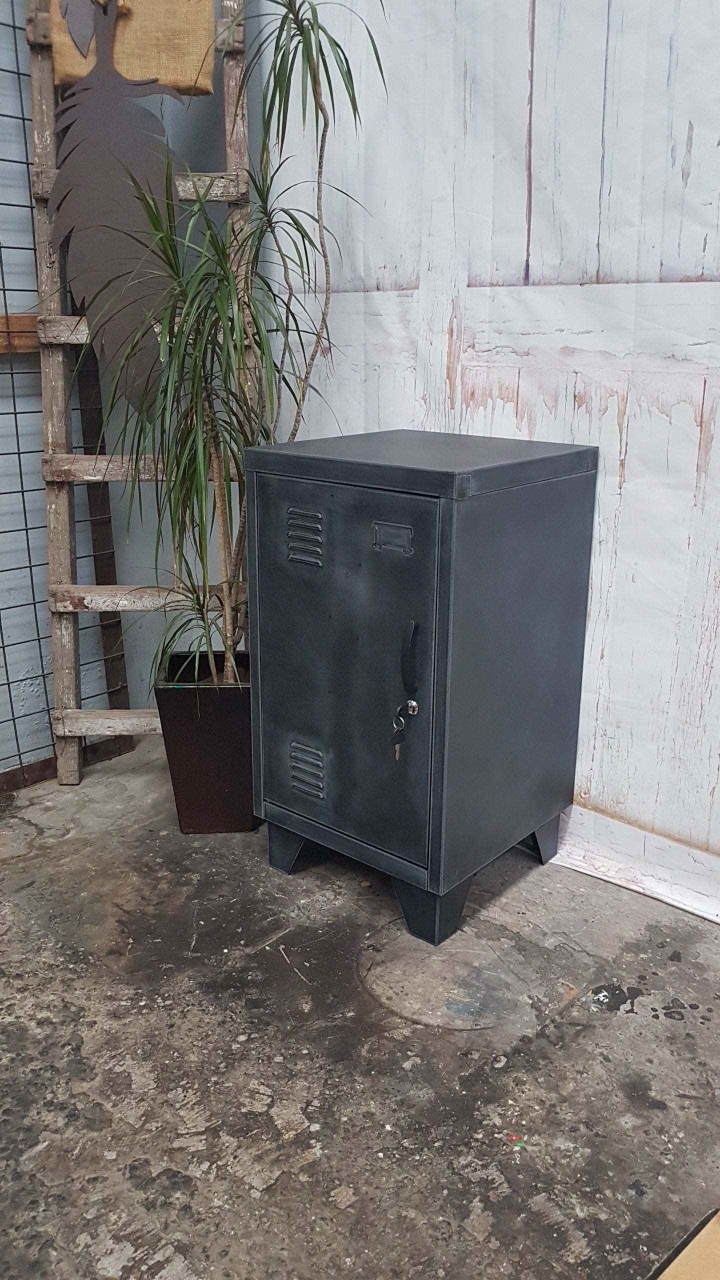Rustic Matte Black Mini Locker – NZ Locker Shop